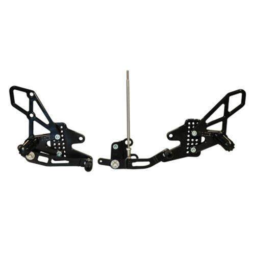 Vortex Rearsets (Black) - Yamaha FZ1 ('06-14), FZ8 ('10-15)