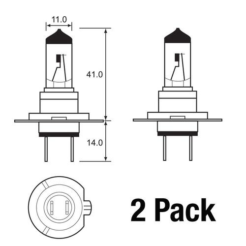 Bulb - Tungsram Megalight +60% 12V 55W - H7 - PX26D (2Pk)