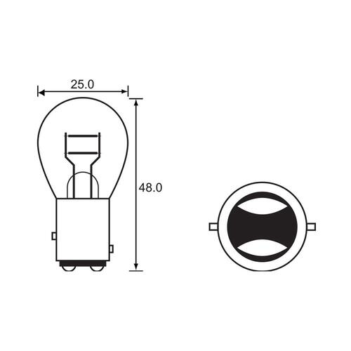 Bulb - Stop Tail 6V 21/3CP (17/5.3W) - BAY15D