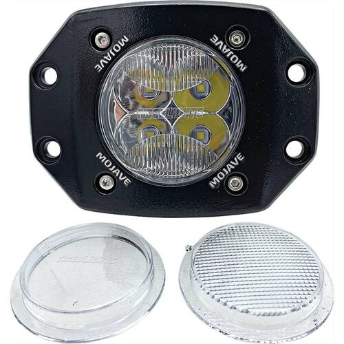 Arrowhead/Tiger Lights - 3" Flush Mount LED Racing Lights -3000 Effective Lumen, 40W