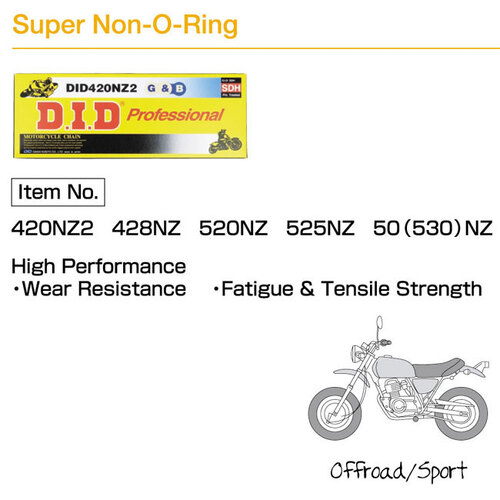 DRIVE CHAIN - 420NZ3 - 130 RB SUPER HEAVY DUTY MX