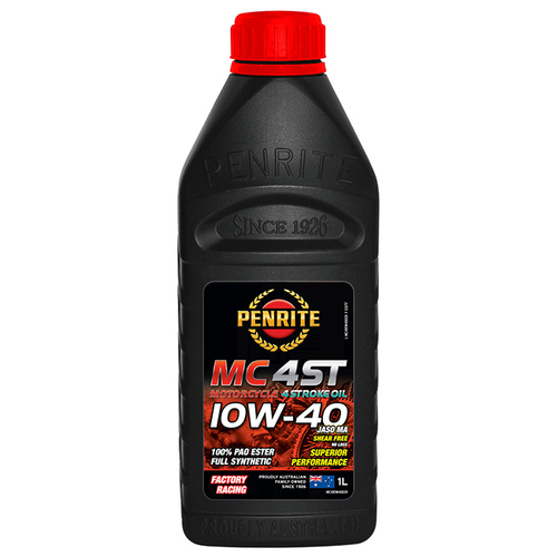 Penrite MC-4ST 10W-40 100% Pao Ester Full Synthetic 1 Litre