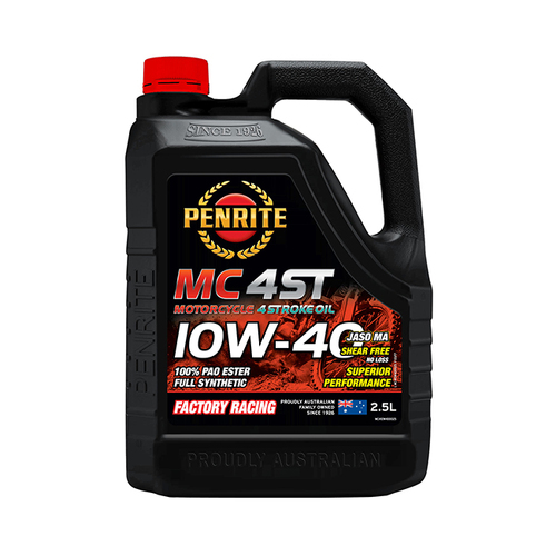 Penrite MC-4ST 10W-40 100% PAO ESTER FULL SYNTHETIC 2.5 LTR