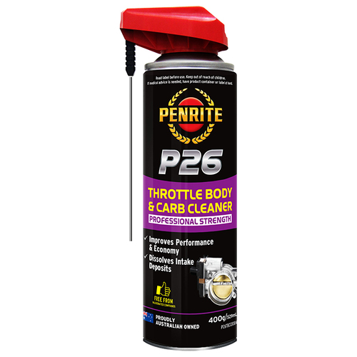 Penrite P26 Throttle Body & Carb Cleaner 400gm / 529mL