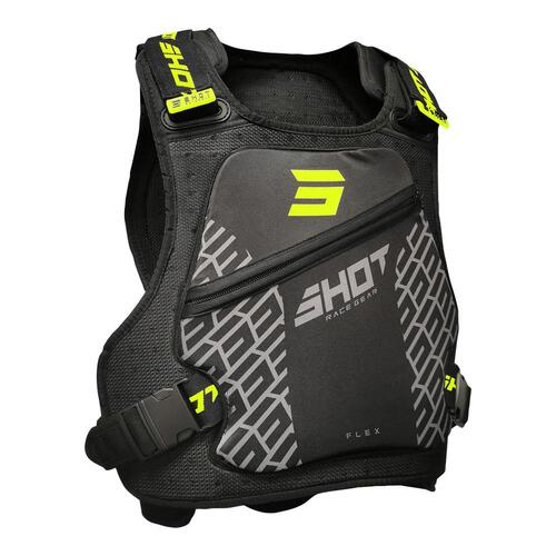 Shot Flex Kids Chest Protector - Blk/Yel