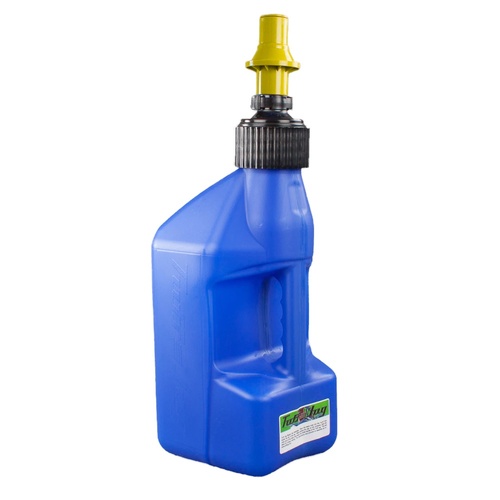 2.7 gal/10 Litre Blue Tuff Jug with Yellow Ripper Cap