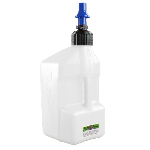 5 gal/20 Litre White Tuff Jug with Blue Ripper Cap