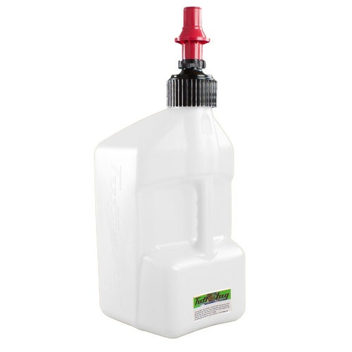 5 gal/20 Litre White Tuff Jug with Red Ripper Cap