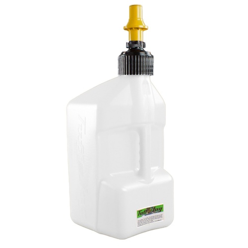 5 gal/20 Litre White Tuff Jug with Yellow Ripper Cap