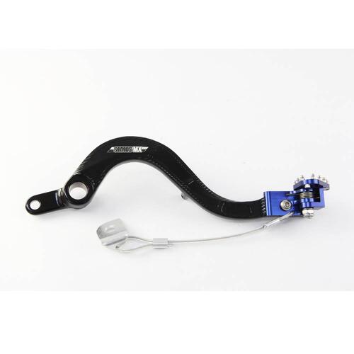 States MX Brake Pedal w/ Flex Tip - Kawasaki - Blue