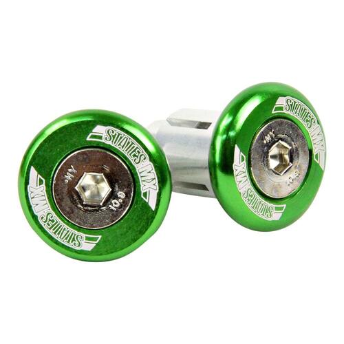 States MX Off-Road Bar Ends - Green