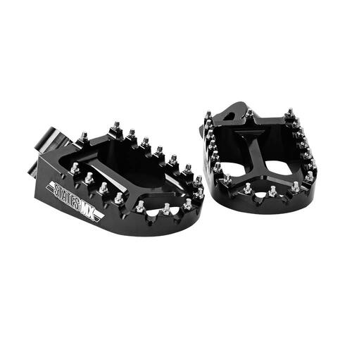 States MX S2 Alloy Off Road Footpegs - Kawasaki - Black