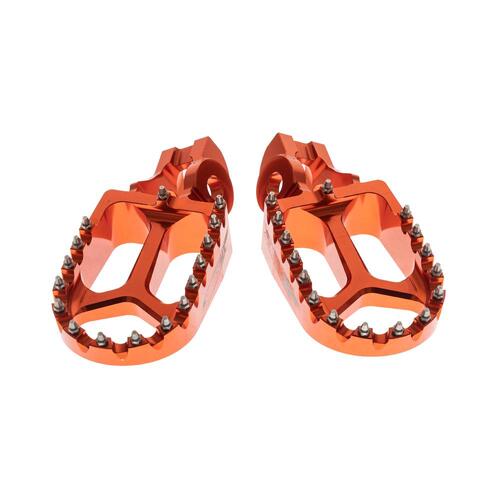 States MX S2 Alloy Off Road Footpegs - KTM/Husqvarna (Fits '16-) Orange