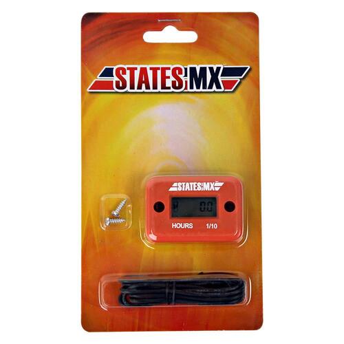 States MX Hour Meter - Orange