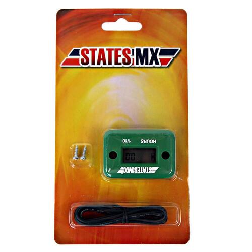 States MX Hour Meter - Green