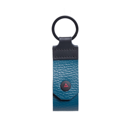 Dainese Pin Leather Keyring Petrol Blue