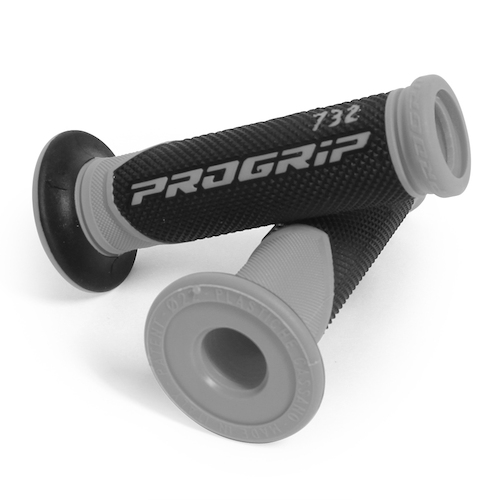 Progrip Grey Dual Density 732 Open End Grips