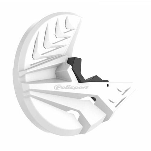 Polisport Disc + Bottom Fork Protector - Hon CRF250R/450R ('10-14) - White