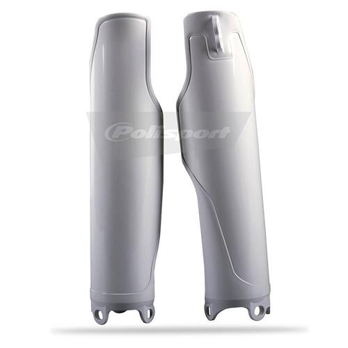 Polisport Fork Protectors - Hon CR125/250, CRF250R/450R - White