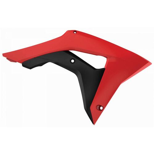 Polisport Radiator Shrouds - Hon CRF250R 18/CRF450R ('17-18) - Red/Black