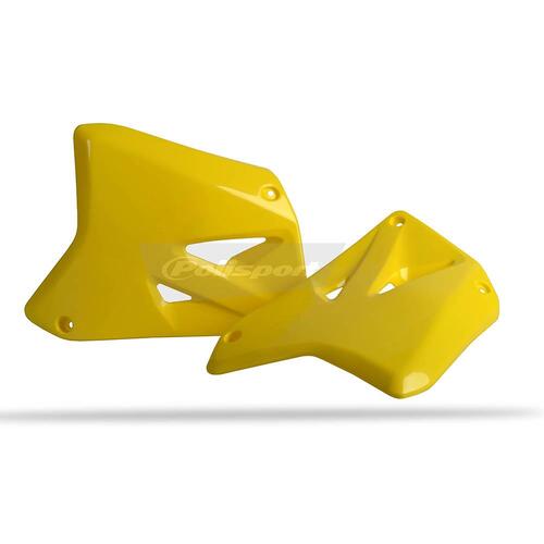 Polisport Radiator Shrouds - Suzuki RM125/250 ('01-12) - Yellow