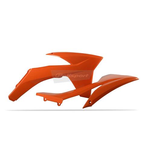 Polisport Radiator Shrouds - KTM SX/SX-F ('11-12) - Orange