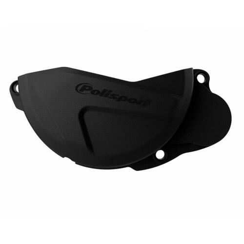 Polisport Clutch Cover Protector - Hon CRF250R ('13-17) - Black