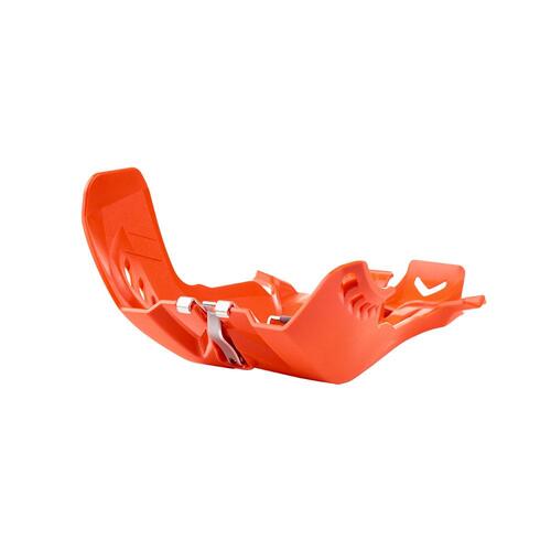 Polisport Skid Plate/Linkage Guard Fortress - KTM/Husq. Orange