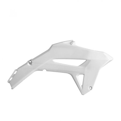 Polisport Radiator Scoops - White(Pair) Hon