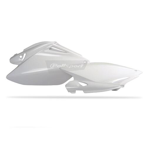 Polisport Side Covers - Hon CRF250R 06-09 - White