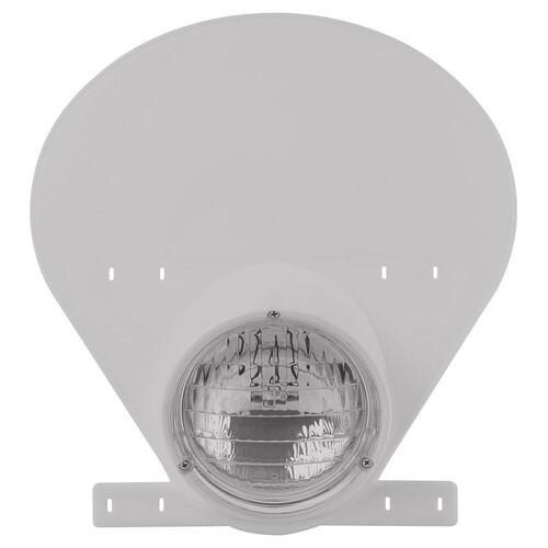 Polisport Preston Petty Headlight Number Plate - LED - White