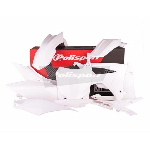 Polisport Plastics MX Kit - Hon CRF250R ('14-17), CRF450R ('13-16) - White