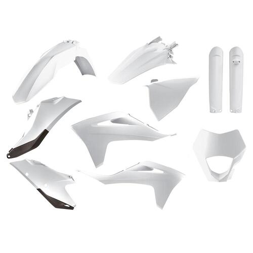 Polisport Enduro Kit (Inc HL/M) - Gas Gas EC/ECF - White 21-23