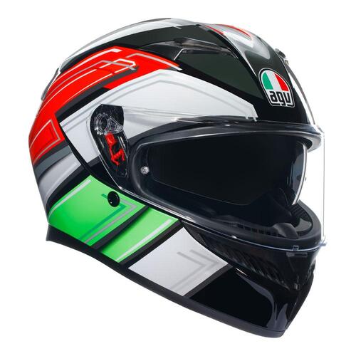 AGV K3 Helmet - Wing Black/Italy