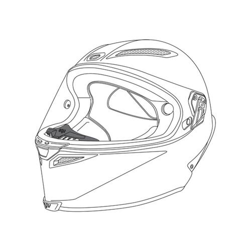 AGV Pista GP R / Corsa R Breath Deflector