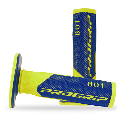 Progrip Fluro Yellow/Blue Dual Density 801 Half Waffle Grip