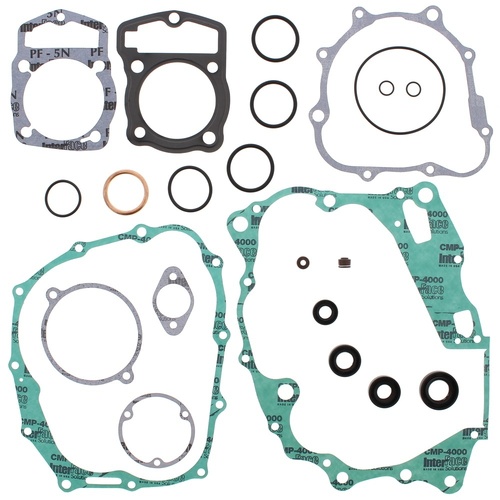 Vertex Complete Gasket Set W/ Oil Seals Honda CTX200 02-11