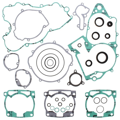 Vertex Complete Gasket Set with Oil Seals - KTM EXC 250 00-03, MXC 250 00-01, SX 250 00-02, SXS 250 01