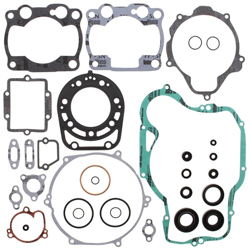 Vertex Complete Gasket Set with Oil Seals - Kawasaki KX250 92