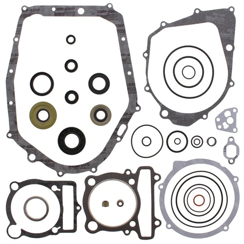 Vertex Complete Gasket Set with Oil Seals - Yamaha YFM350 Raptor 04-13, YFM350 Warrior 87-04