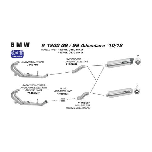 Arrow BMW R1200GS '10-13 SP Valve Replacing Unit