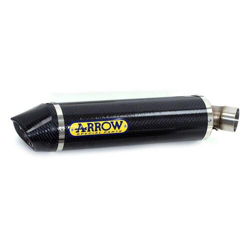 Arrow Indy-Race Muffler for Hon CBR1000RR ('14-16) in Carbon Fibre w/CF Cap