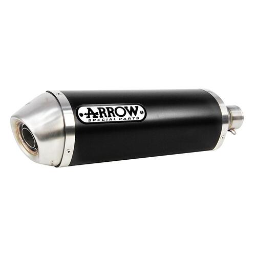 Arrow Race-Tech Muffler for Hon CB500F/R, 500X in Alum. Dark w/SE Cap