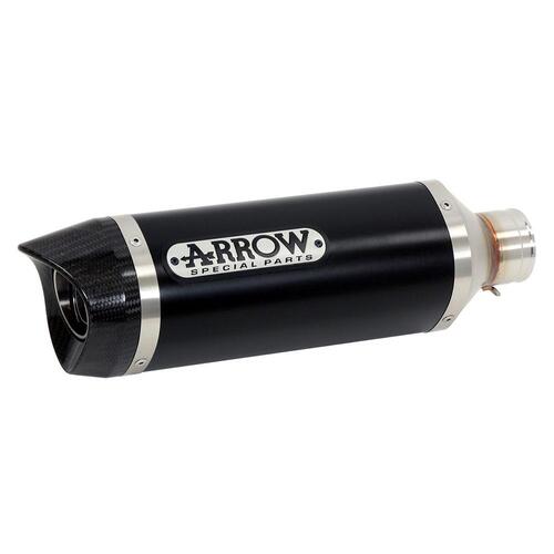 Arrow Street Thunder Muffler for Yam MT-09 ('13-20) in Alum. Dark w/CF Cap