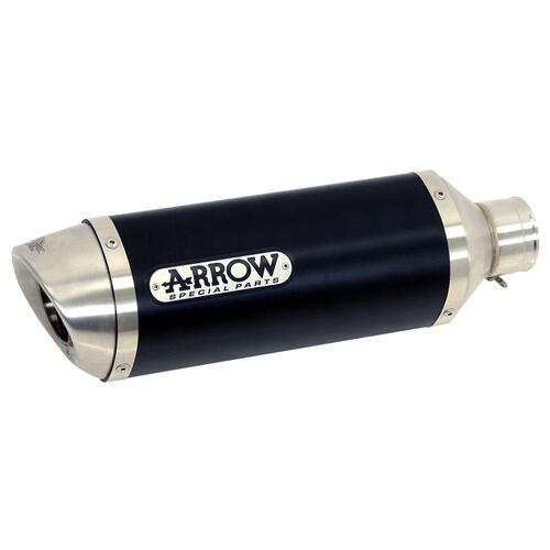 Arrow Thunder Muffler for KTM Duke 390 ('13) in Alum. Dark w/SE Cap