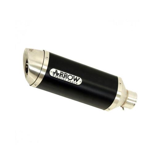 Arrow Street Thunder Muffler for Yam MT-07 ('14-) in Alum. Dark w/CF Cap