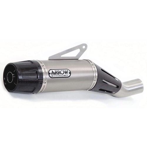 Arrow Jet Race Muffler for Yam MT-07 in Titanium w/CF Cap