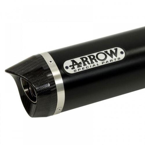 Arrow Indy Race Muffler for Kaw Ninja S1000SX/SX-T ('20-)in Alum. Dark w/CF Cap