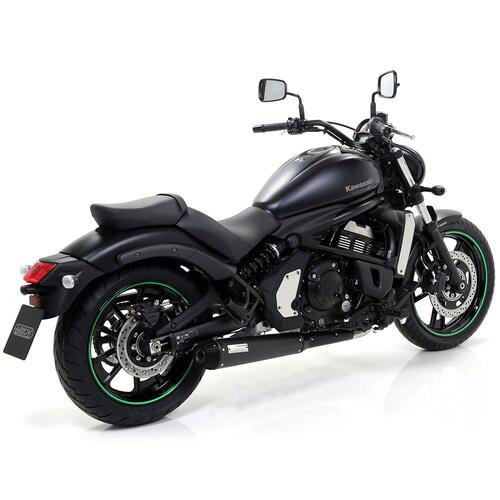 Arrow Full-System (SS w/ Rebel Dark Nichrom Muf) for Kaw Vulcan S 650 ('14-16)