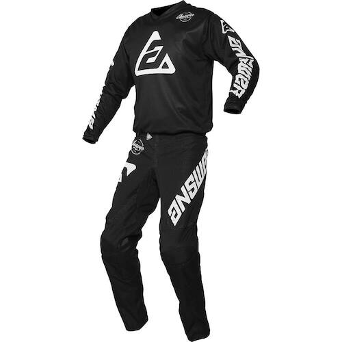 Answer 2021 'Bold Arkon' Motorcross Gear Set - Black/White
